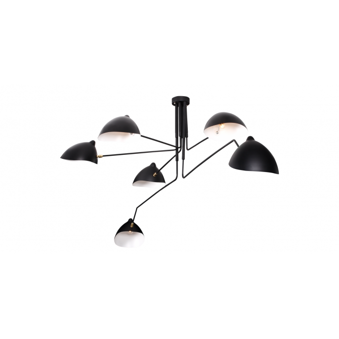 Serge Mouille 6 Arms Ceiling Lamp Replica High Quality Diiiz
