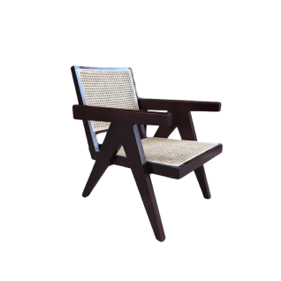 Pierre Jeanneret Lounge Chair Wicker Replica Diiiz