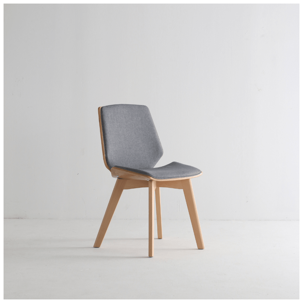 backup Controle Kauwgom Nordic stoel in hout en kwaliteitsstof Moderna| DIIIZ