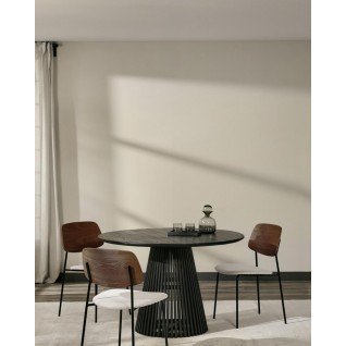 Table à manger ovale Dahlia 240cm - noyer Moderne - Emob