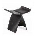 1Wings Black Wooden Stool - Outlet 