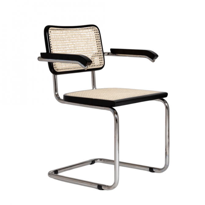 Chaise Cesca en bois et cannage - Inspiration Marcel Breuer -diiiz