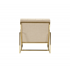 Fabric and velvet Lyon armchair- golden frame