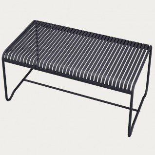 BLACK Modern 180cm metal garden table Banco