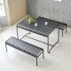 Table de jardin en metal moderne 180cm Banco