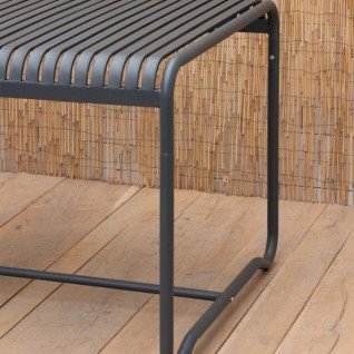 BLACK Modern 180cm metal garden table Banco