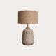 Lampe de table beige en jute Jutel