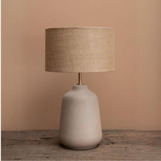 Beige Jute Table Lamp