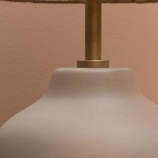 Lampe de table beige en jute Jutel