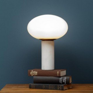 White retro table lamp