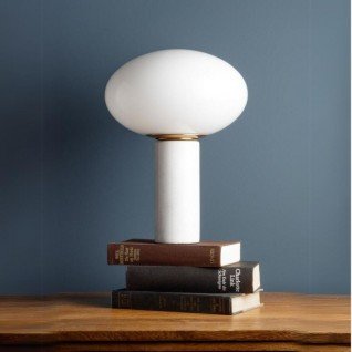 Lampe de table blanche rétro  Shroom