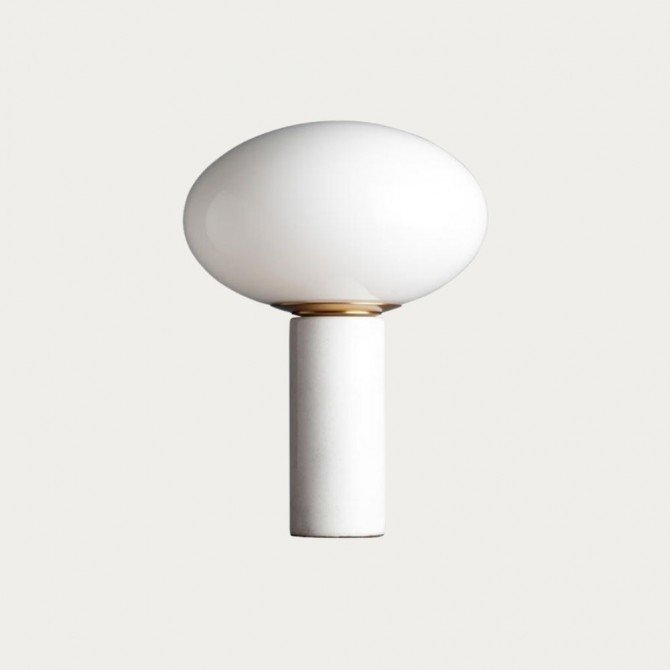 White retro table lamp