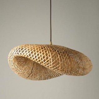 Lampe pendante en bambou Vara