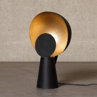 Lampe de table Eclipse noir et doré  Shadex