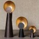 Black and gold Eclipse table lamp