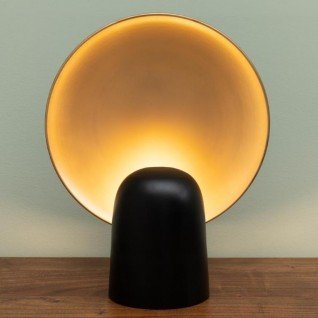 Black and Gold Modern Bedroom Lamp