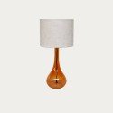 Lampe sur table en verre vintage Oranix