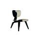 Chaise Loak black wood et vache - Outlet