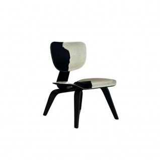 Chaise Loak black wood et vache - Outlet