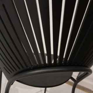 Chaise  en bois shelly noir - Outlet