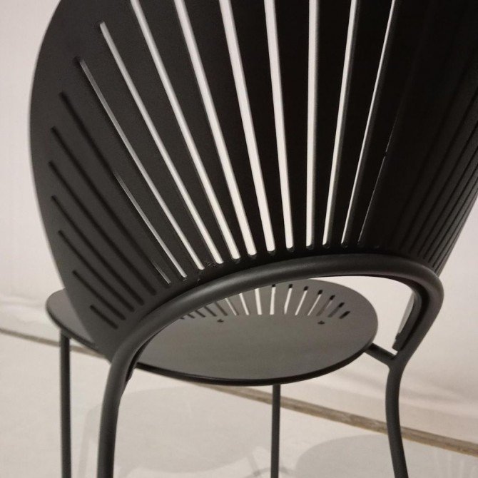 Chaise  en bois shelly noir - Outlet