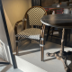 Bistro-style Parisian chair for outdoor useZebra