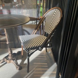 Chaise extétieure de terrasse en alu Mexi