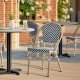 Outdoor terrace chair in aluminum Mexi