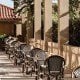 Chaise de terrasse bistrot en rotin tressée Paris