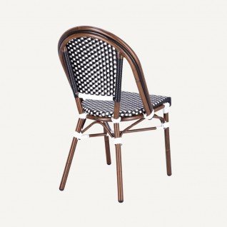 Woven rattan bistro terrace chair Paris