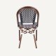 Woven rattan bistro terrace chair Paris