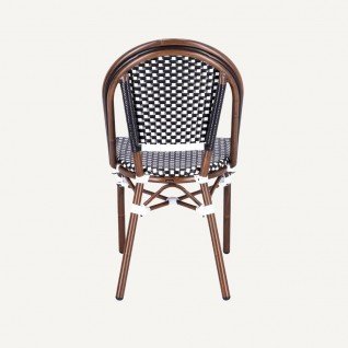 Woven rattan bistro terrace chair Paris