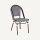 Woven rattan bistro terrace chair Paris