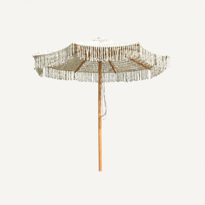 Parasol van stof met houten frameTropical