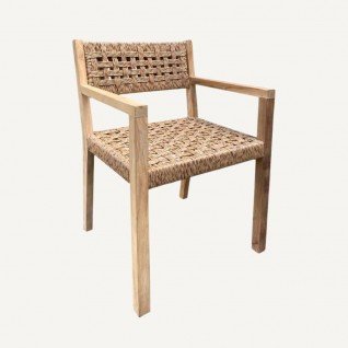 Outdoor chair wood and teakLignaria