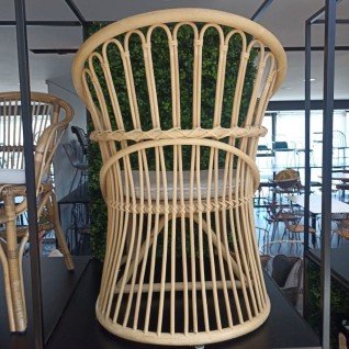 Garden armchair in bamboo with cushion  Branchy