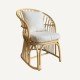 Garden armchair in bamboo with cushion  Branchy