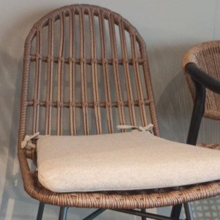 Garden chair in polyrattan with cushionSilva