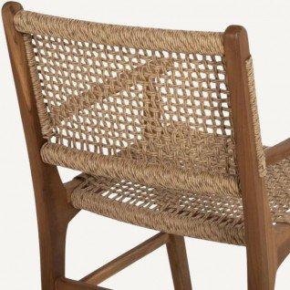 Garden chair in teak and wickerCathedra