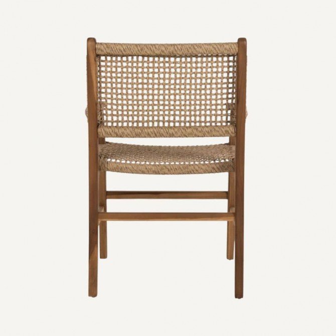 Fauteuil de jardin en bois et rotin Hortus