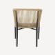 Garden armchair with rope armrestsSereno