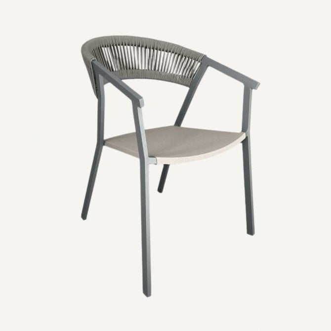 Chaise de terasse en aluminium Taupex