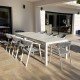 Terrace chair in aluminum and textilene Taupex 