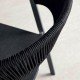 Terrace chair in aluminum and textilene Taupex 