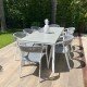 Terrace chair in aluminum and textilene Taupex 