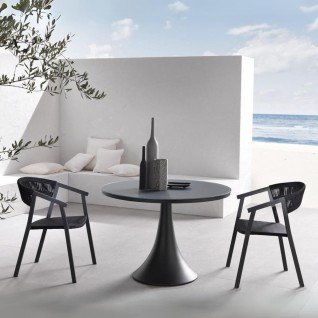 Terrace chair in aluminum and textilene Taupex 