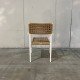 Outdoor chair with aluminum armrests and rattan Rotic