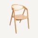 Vintage wooden chair with cane seatWoodcraft