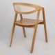 Vintage wooden chair with cane seatWoodcraft