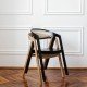 Vintage wooden chair with cane seatWoodcraft